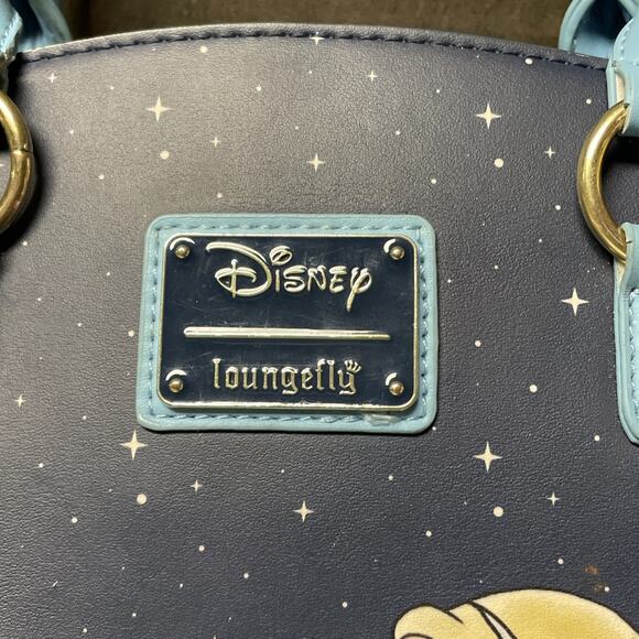 Loungefly Disney Pinocchio Blue Fairy Crossbody Bag No Strap Preowned - Picture 3 of 16